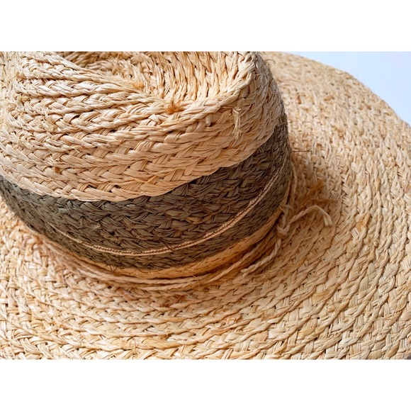 Zara Wide Brim Straw Panama Hat - Picture 7 of 8